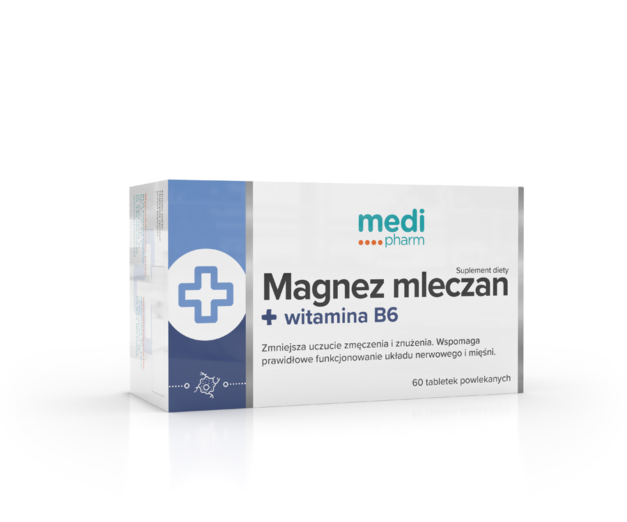 Magnez Mleczan + witamina B6